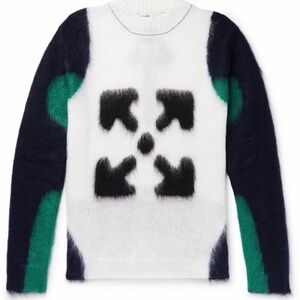 Off White Virgil Abloh Limited Edition 2020 Men's Wool Blend Sweater